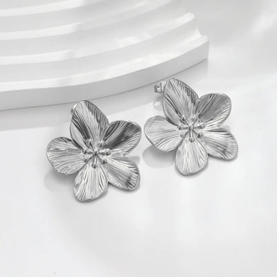 BOUCLES D'OREILLES PAPILLON PLAQUÉES OR 18 CARATS 