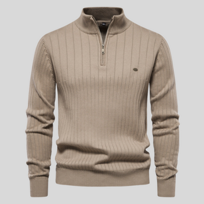 LEVI QUARTER-ZIP SWEATER