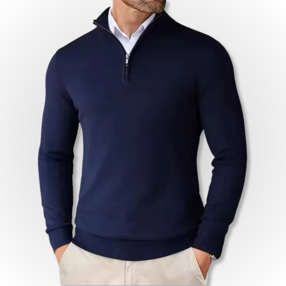 CHRISTIANO QUARTER ZIP SWEATER