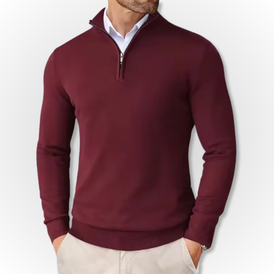 CHRISTIANO QUARTER ZIP SWEATER