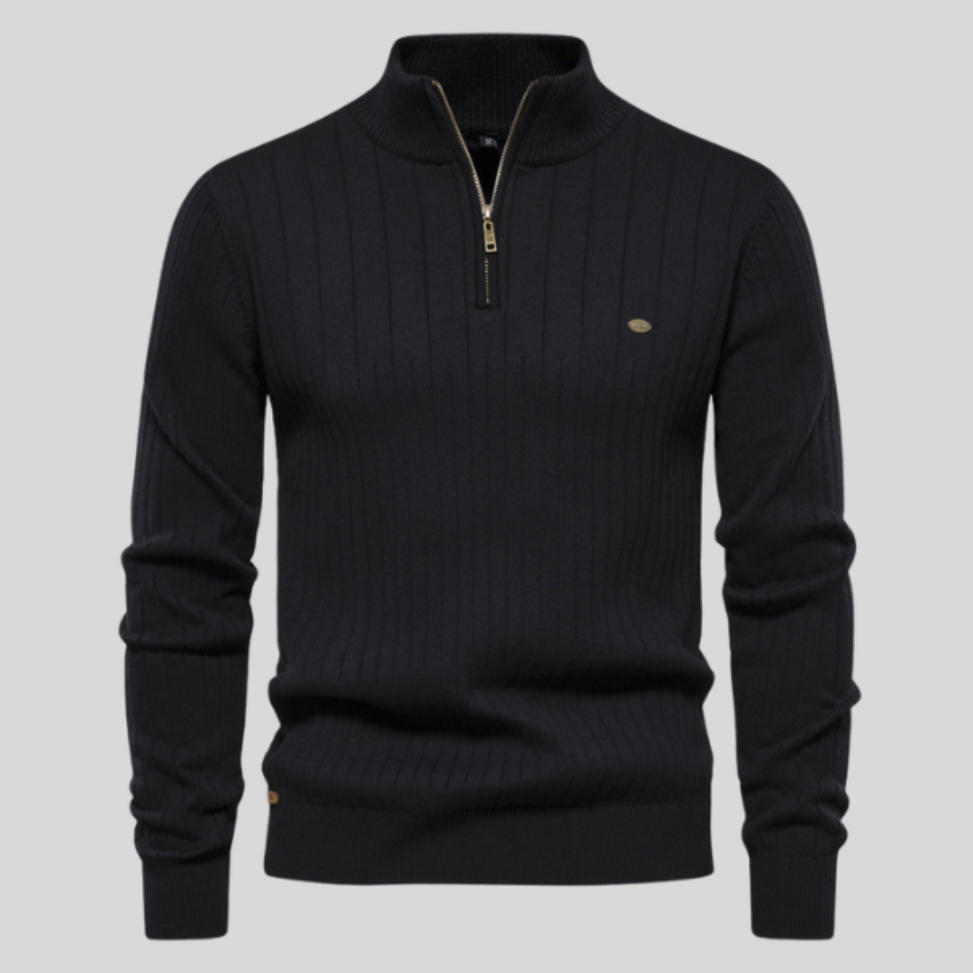 LEVI QUARTER-ZIP SWEATER