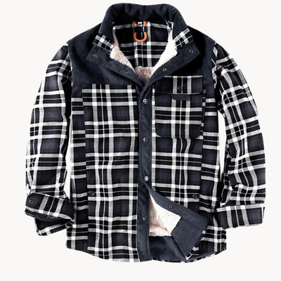 STEFAN FLEECE PLAID SHIRT