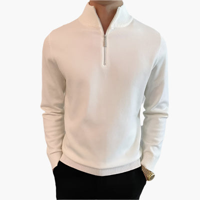 JOHN QUARTER ZIP SWEATER