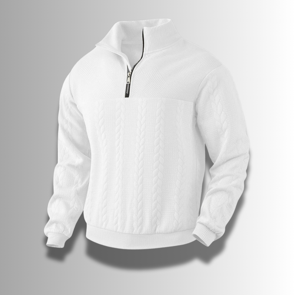 WILLIAM PREMIUM QUATER ZIP SWEATER