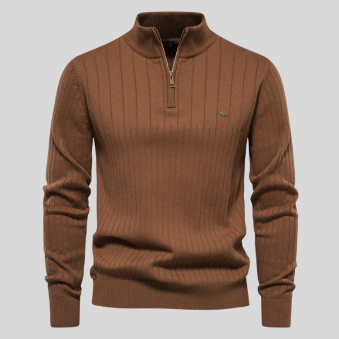 LEVI QUARTER-ZIP SWEATER