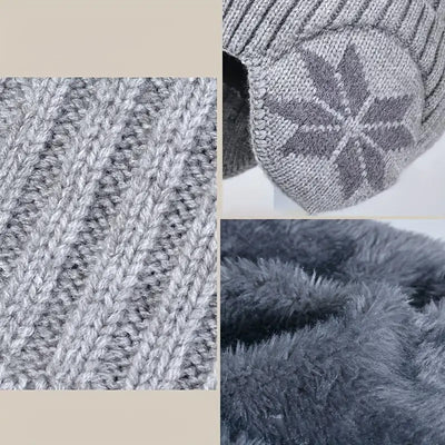 BONNET ET ÉCHARPE EN TRICOT CHAUD POUR L'HIVER