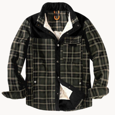 STEFAN FLEECE PLAID SHIRT