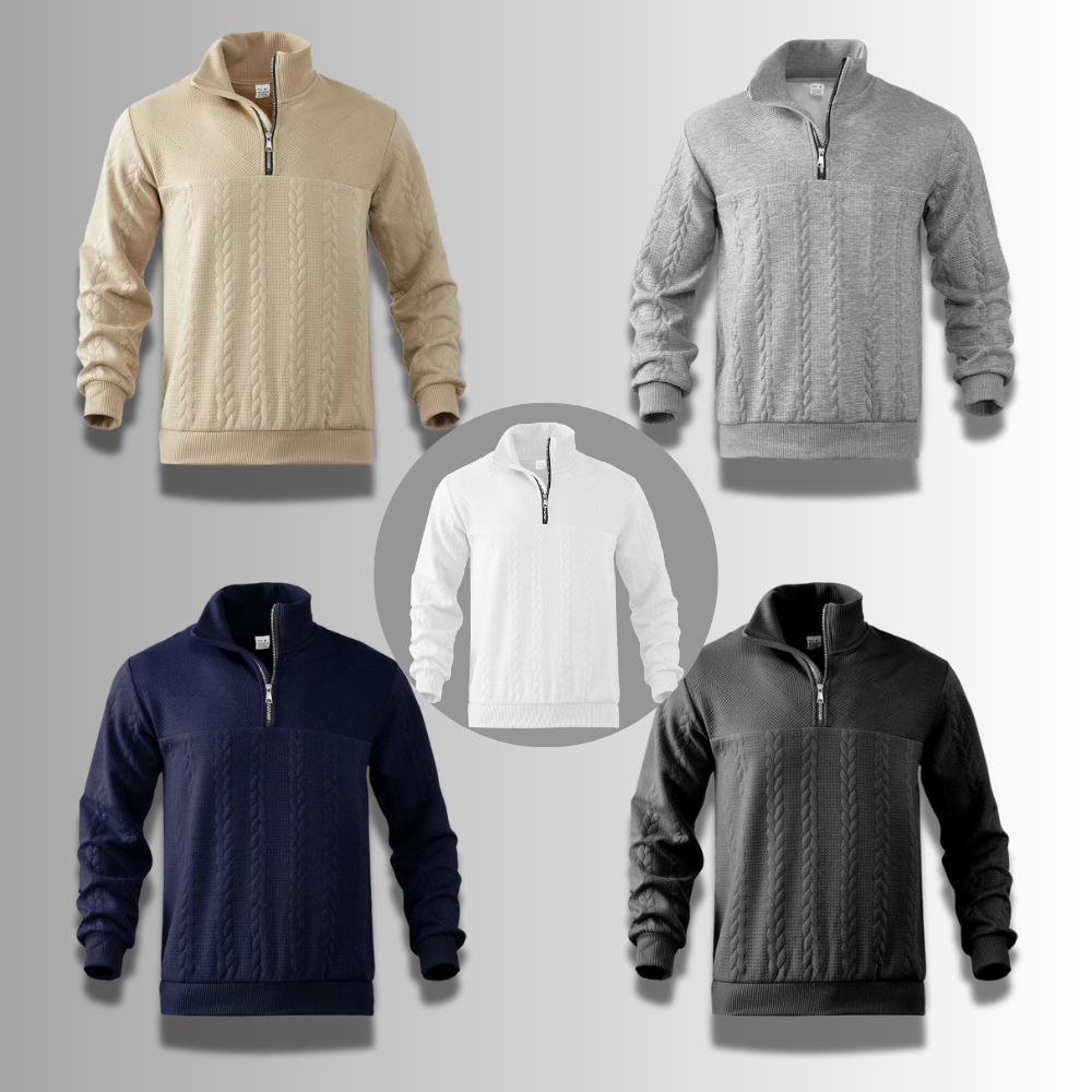 WILLIAM PREMIUM QUATER ZIP SWEATER