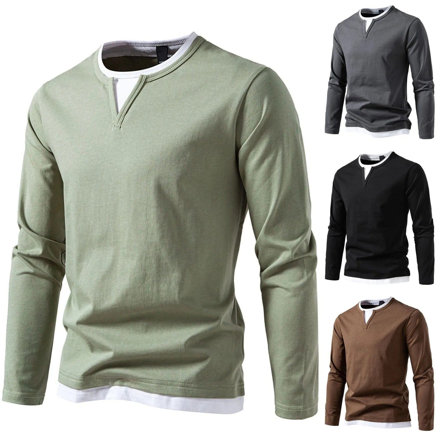 DIEGO LONG-SLEEVED HENLEY