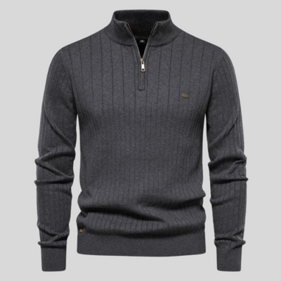 LEVI QUARTER-ZIP SWEATER