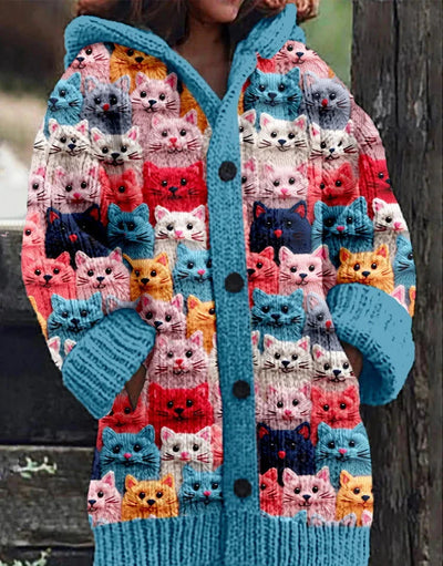 ANITA COLORFUL KNIT CAT CARDIGAN