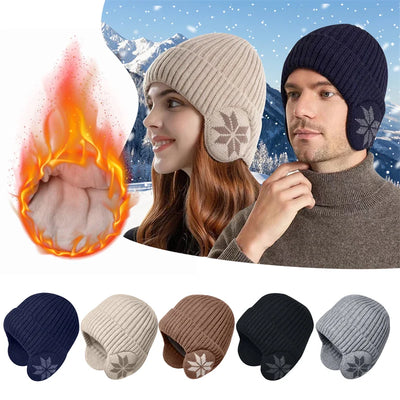 BONNET ET ÉCHARPE EN TRICOT CHAUD POUR L'HIVER