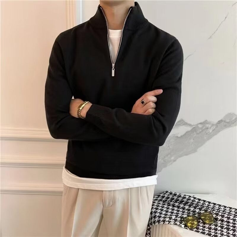 JOHN QUARTER ZIP SWEATER