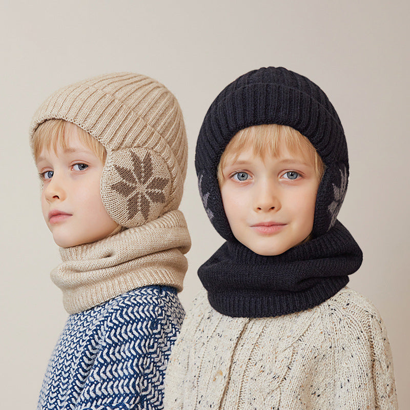 BONNET ET ÉCHARPE EN TRICOT CHAUD POUR L'HIVER