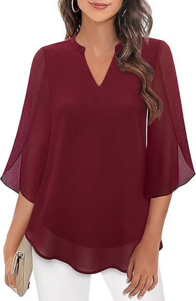 MARIAH CHIFFON BLOUSE