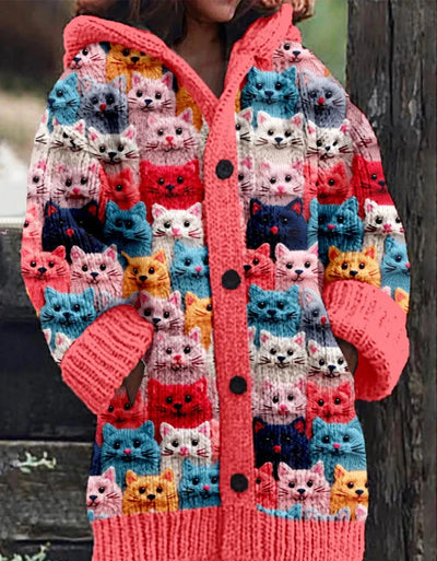 ANITA COLORFUL KNIT CAT CARDIGAN