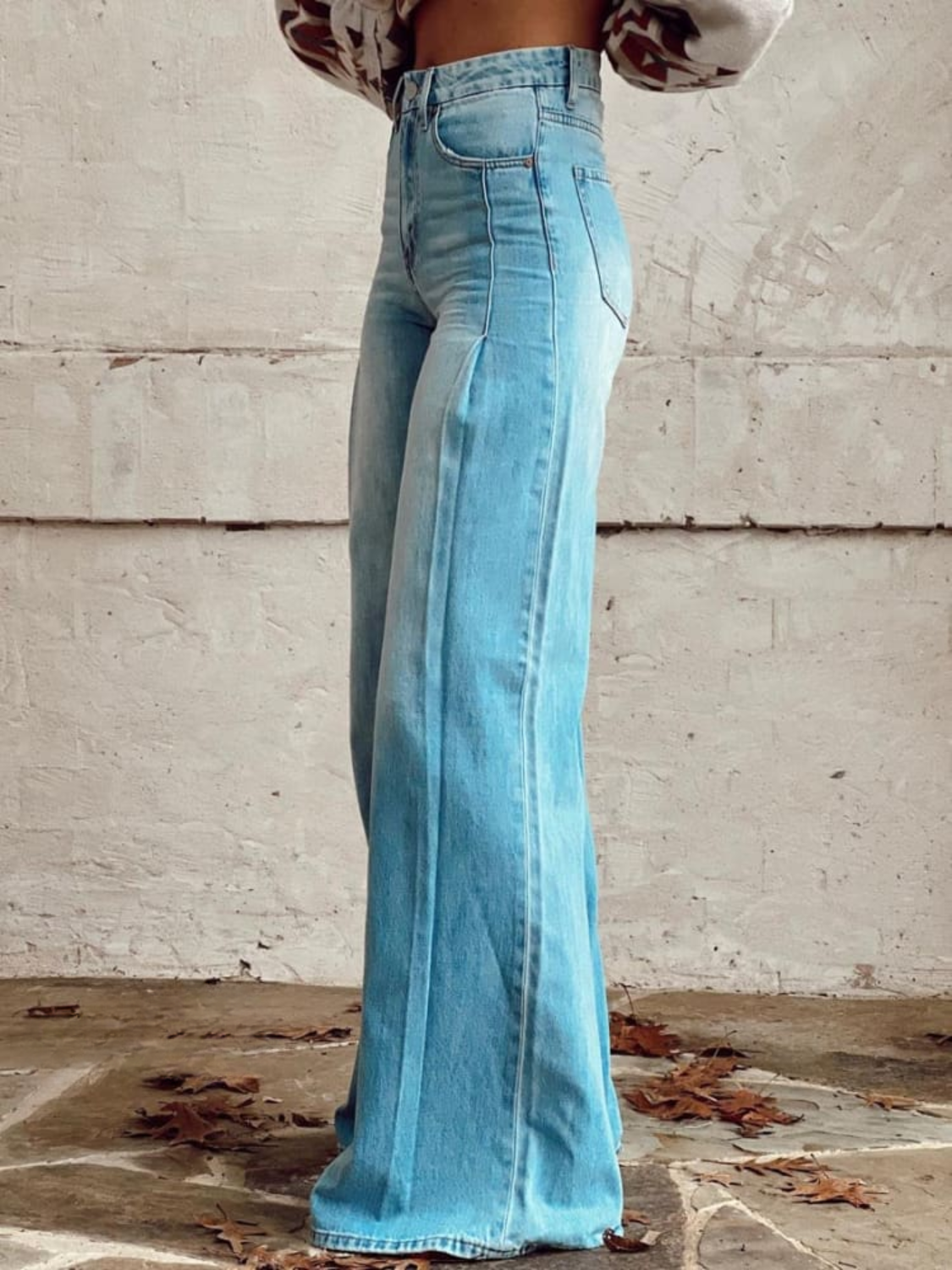 LARIZA CLASSIC RETRO WIDE-LEG PANTS