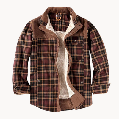 STEFAN FLEECE PLAID SHIRT