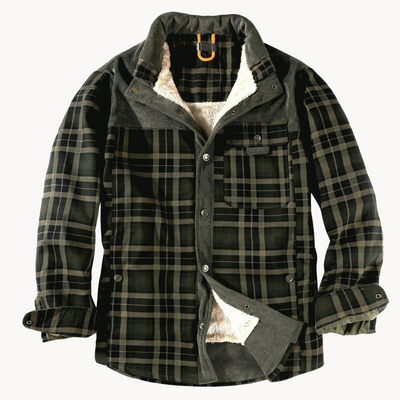 STEFAN FLEECE PLAID SHIRT