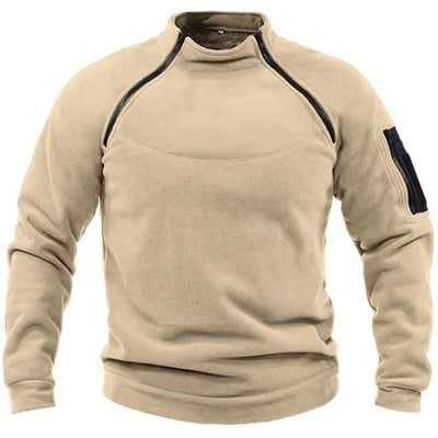 HALMAN MEN'S ZIPPER SWEATSHIRT