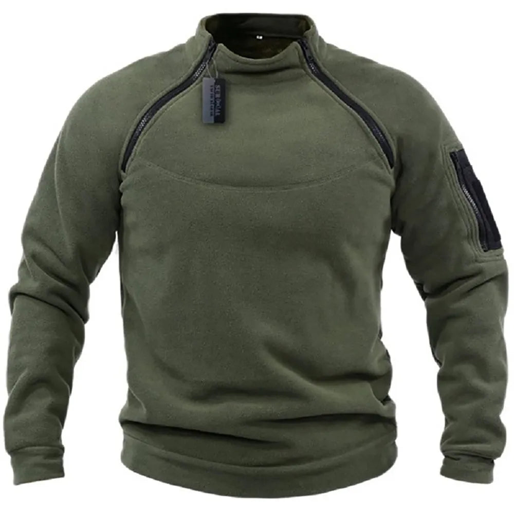 HALMAN MEN'S ZIPPER SWEATSHIRT