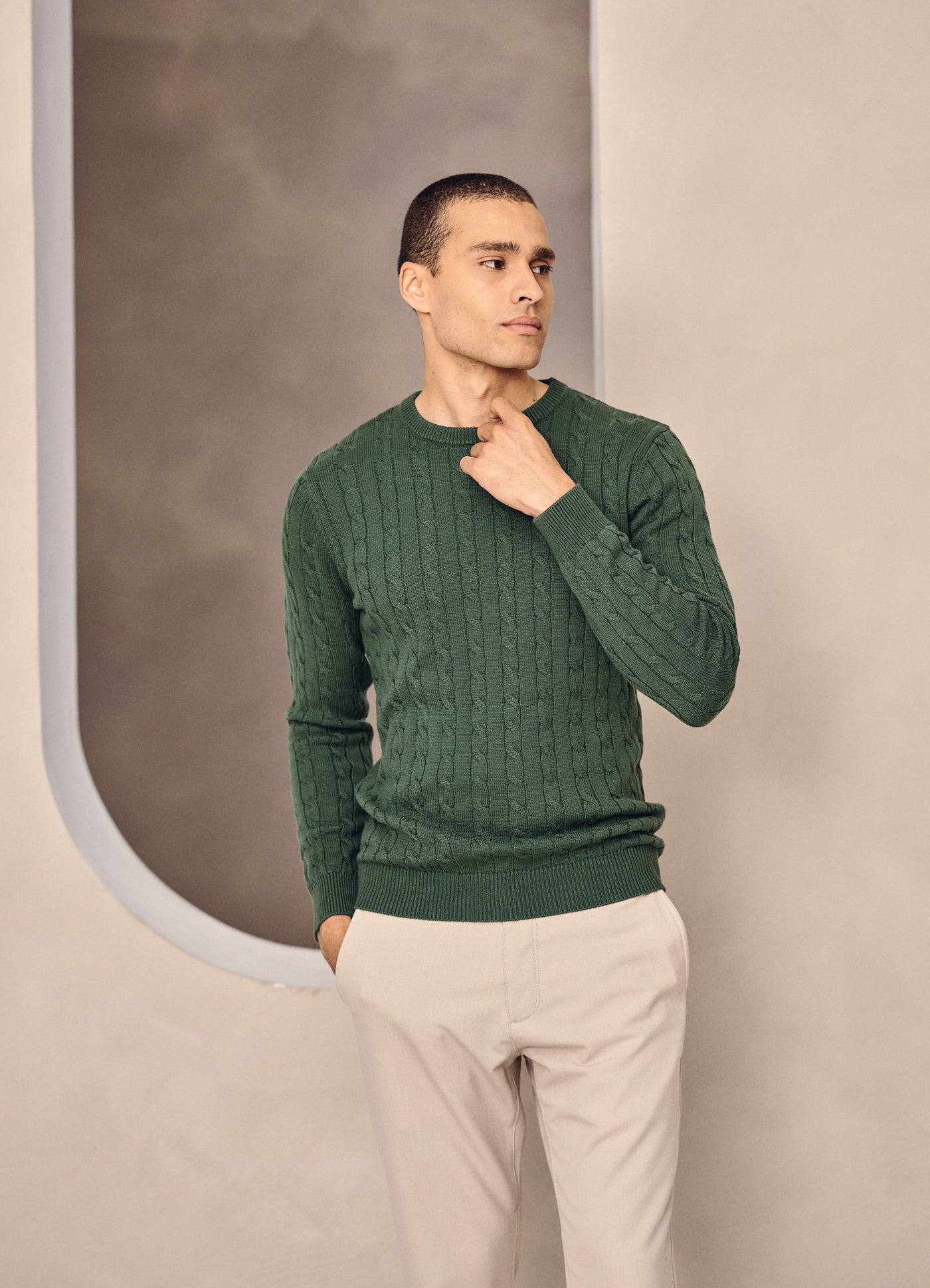 OXFORD CABLE SWEATER