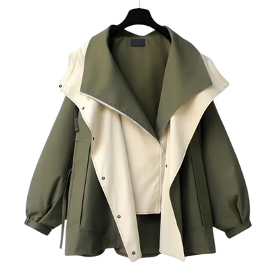 LILIAN STYLISH WATER-REPELLENT TRENCH COAT