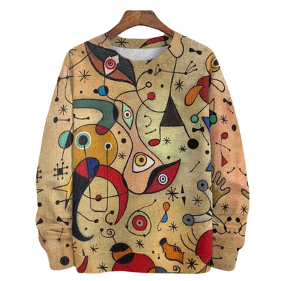 EVANDER GRAFFITI GRAPHIC PULLOVER SWEATSHIRT FOR MEN