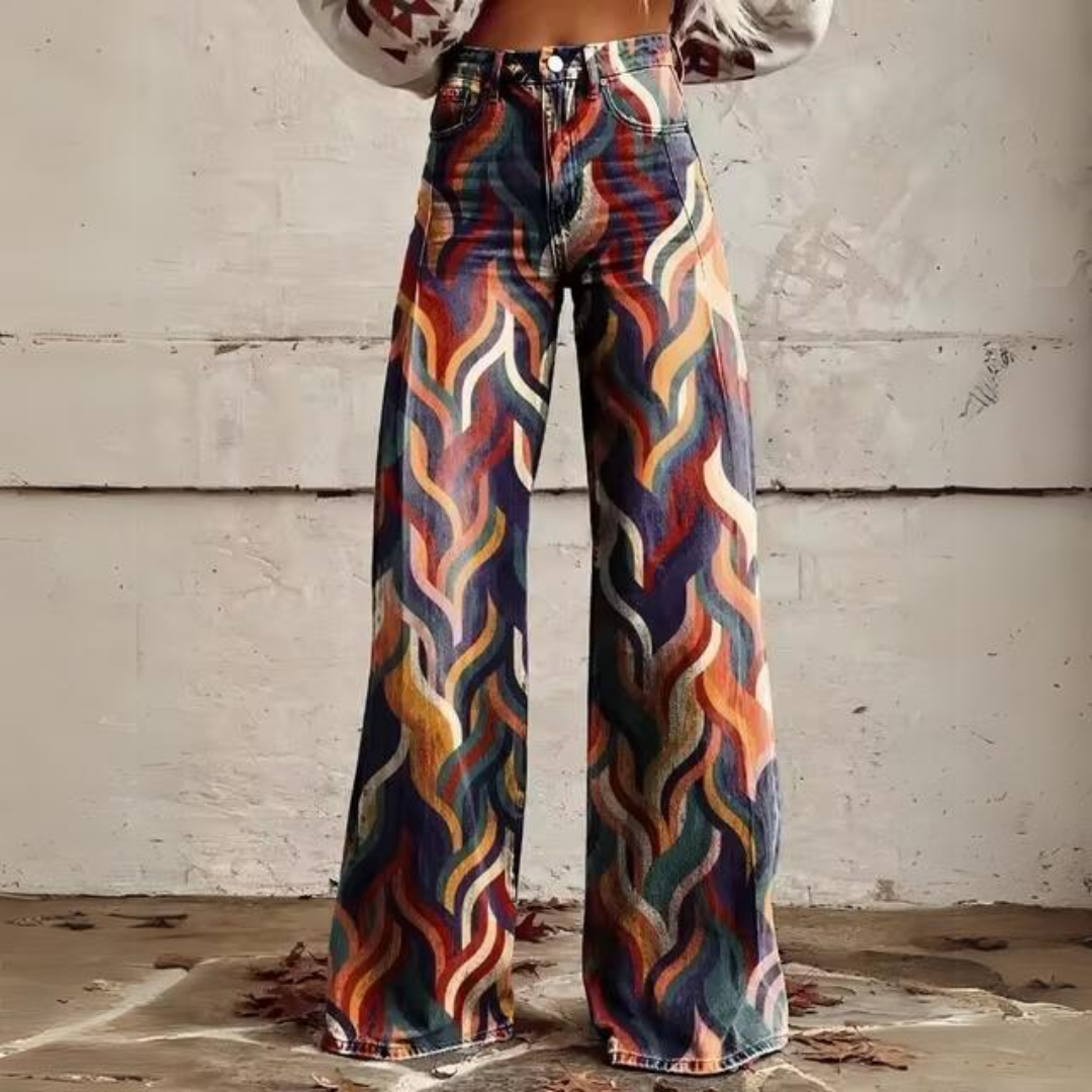 KIONA BOHEMIAN WIDE RETRO PANTS