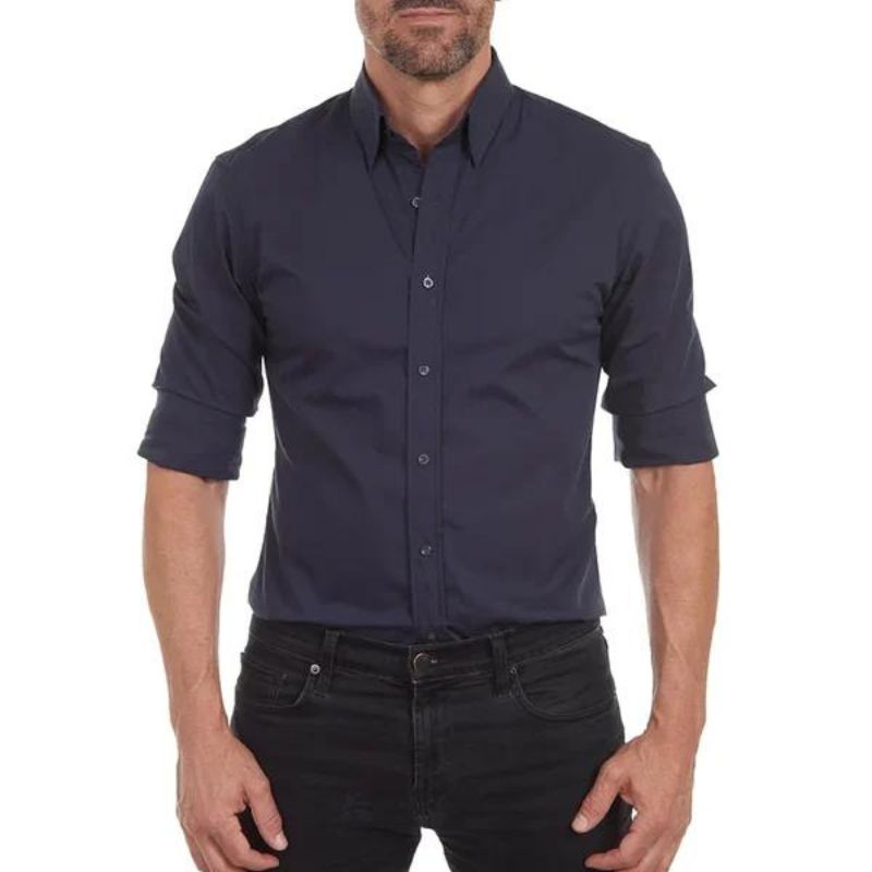 CHEMISE INFROISSEUSE EMILIO AVEC FERMETURE ÉCLAIR 