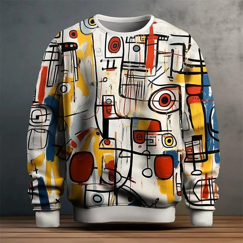 SWEAT-SHIRT GRAPHIQUE EVANDER GRAFFITI POUR HOMMES