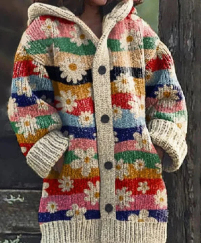 ANITA COLORFUL KNIT CAT CARDIGAN