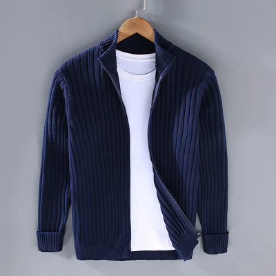 THIBAULT CASUAL CARDIGAN WITH ZIPPER