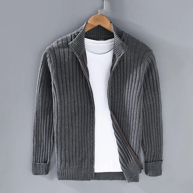 THIBAULT CASUAL CARDIGAN WITH ZIPPER