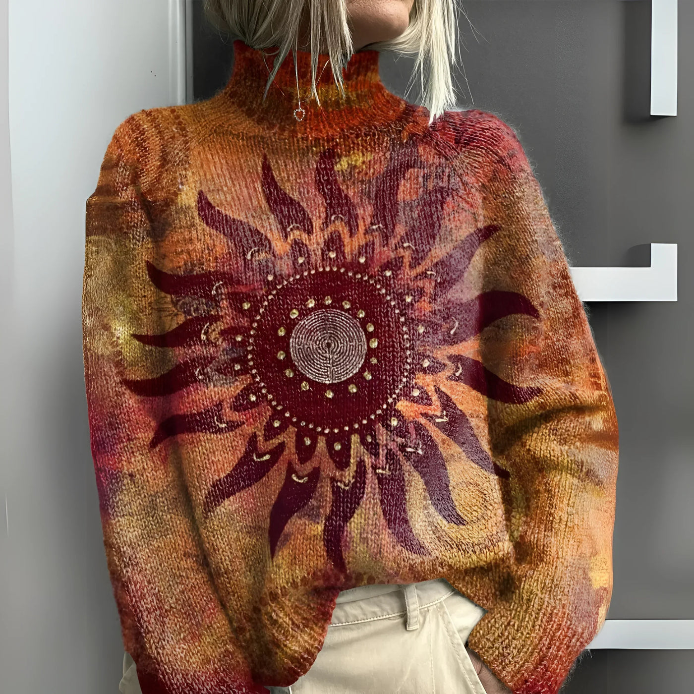 JOVIE TRIBAL SUN SWEATER