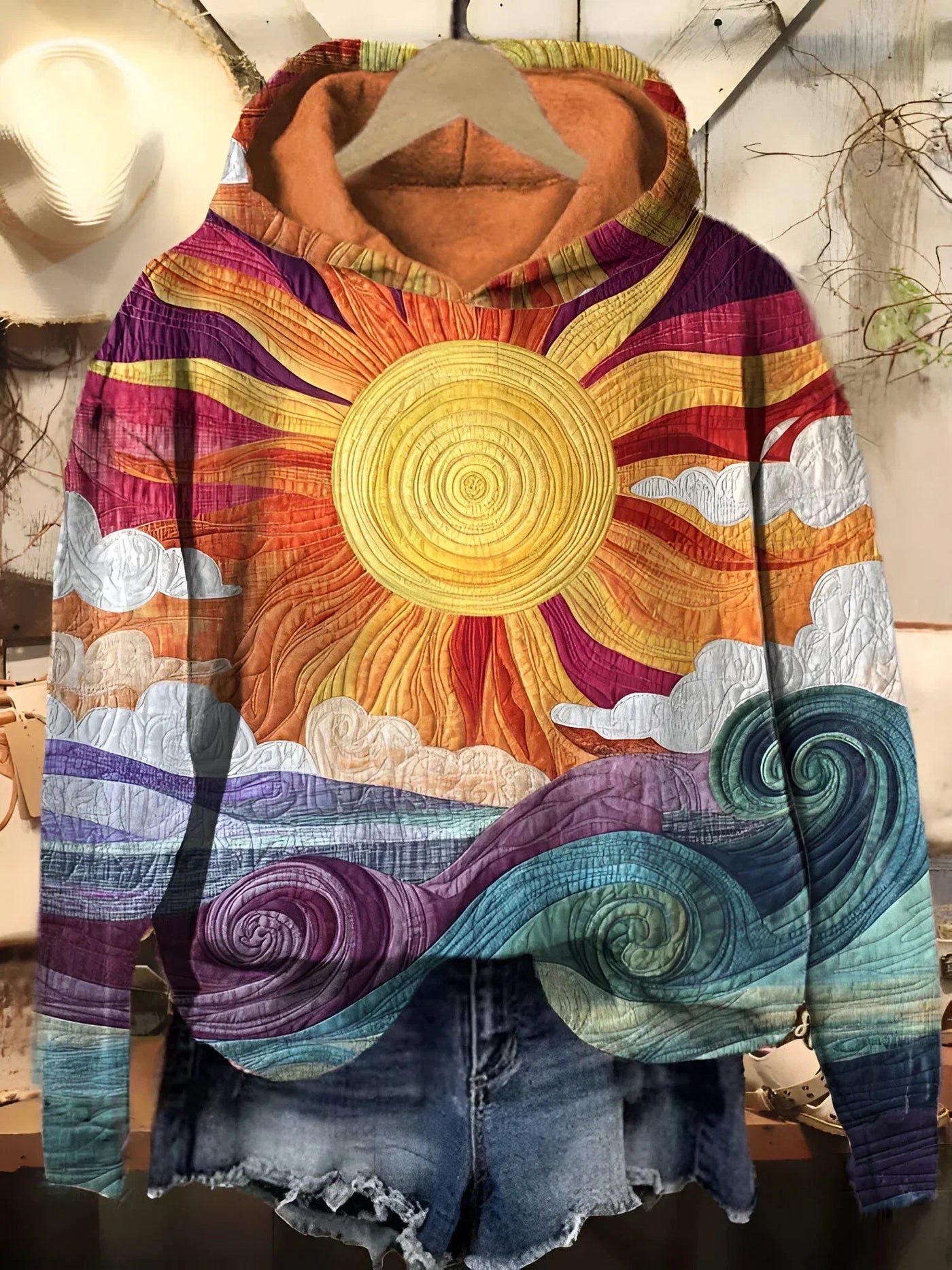 SOFIE VINTAGE SUNBURST HOODIE