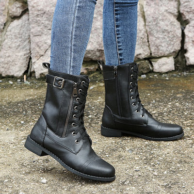 ISABELLA CLASSIC LACE-UP BOOTS